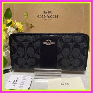 コーチ(COACH)のCOACH  コーチ　長財布　金運UPのブラック　新品・未使用(財布)