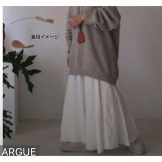 スカート部分argue  アーギュー  フレンチリネンスカート  ブラック