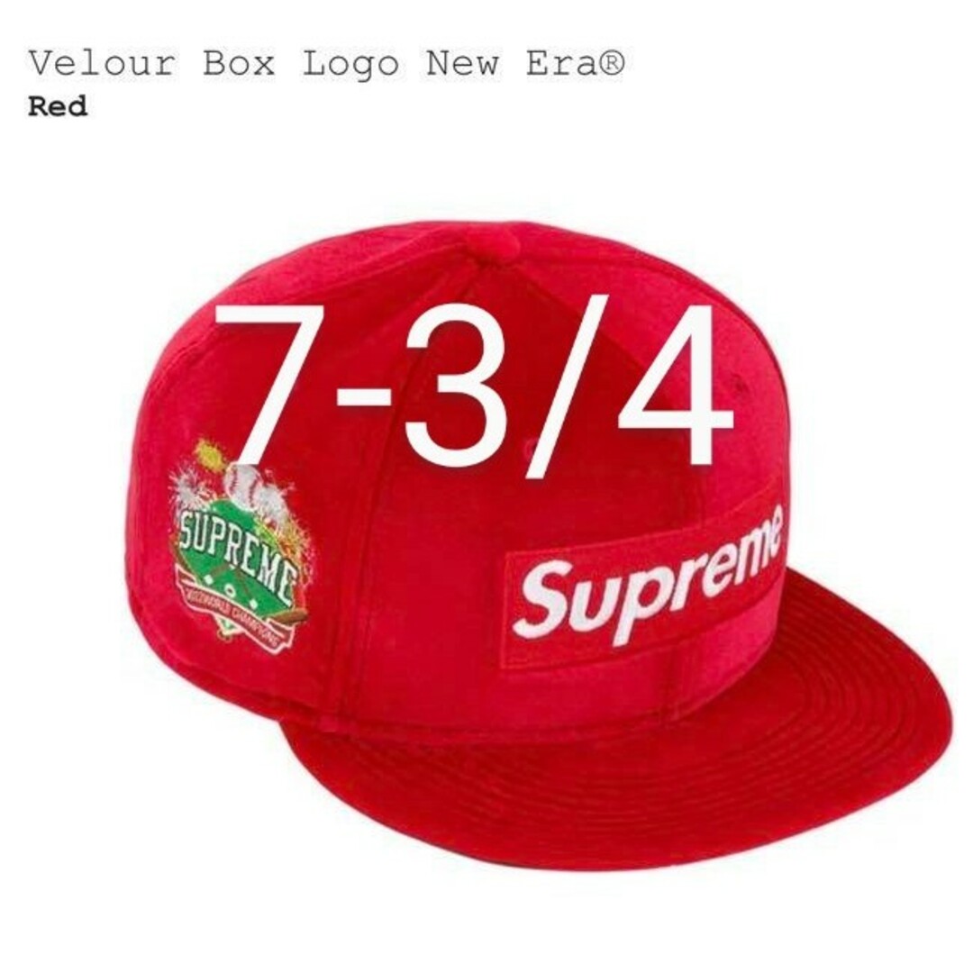 帽子Supreme Velour Box Logo New Era