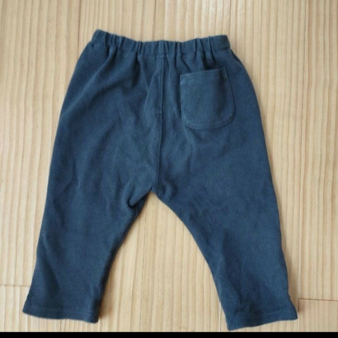 MUJI (無印良品)(ムジルシリョウヒン)の無印　80cm  チャコールグレー　長ズボン 　パンツ キッズ/ベビー/マタニティのベビー服(~85cm)(パンツ)の商品写真