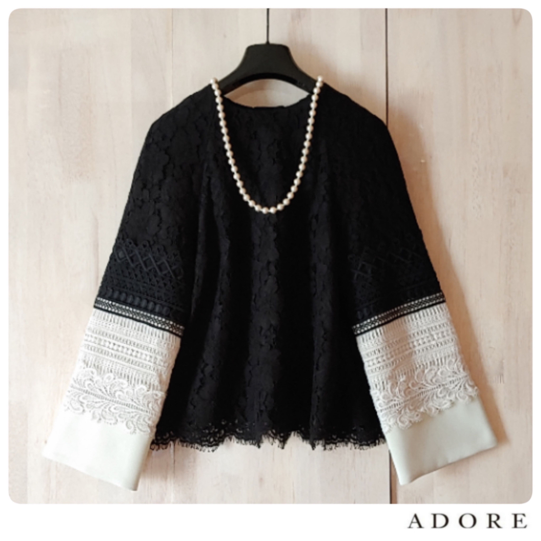 ADORE - ◇幻◇希少美品 ADORE 定価4.2万円 バイカラーレースバック