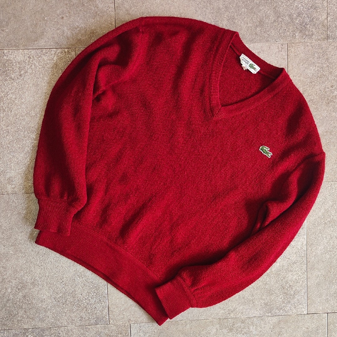 LACOSTE - 【CHEMISE LACOSTE】ラコステ 文字ワニ アクリルニット ... ラコステ セーター ボルドー