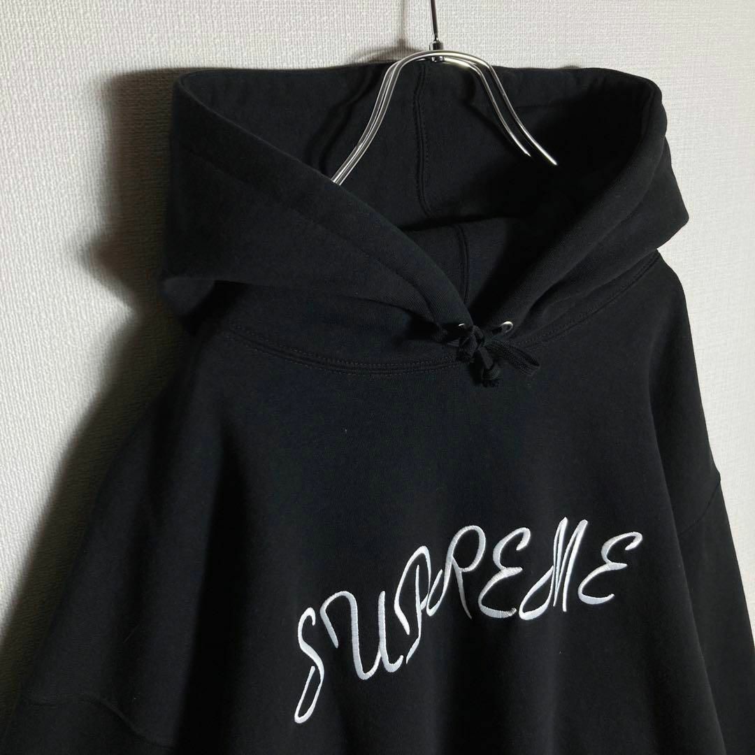 Supreme - 【美品】シュプリーム ビッグ刺繍ロゴ入りパーカー 入手困難