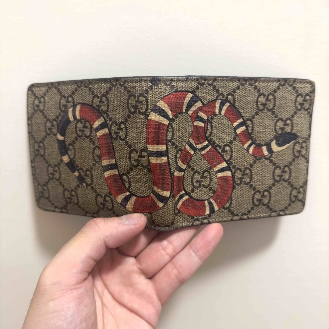 Gucci   Gucci スネーク 二つ折り財布 美品の通販 by たか's shop