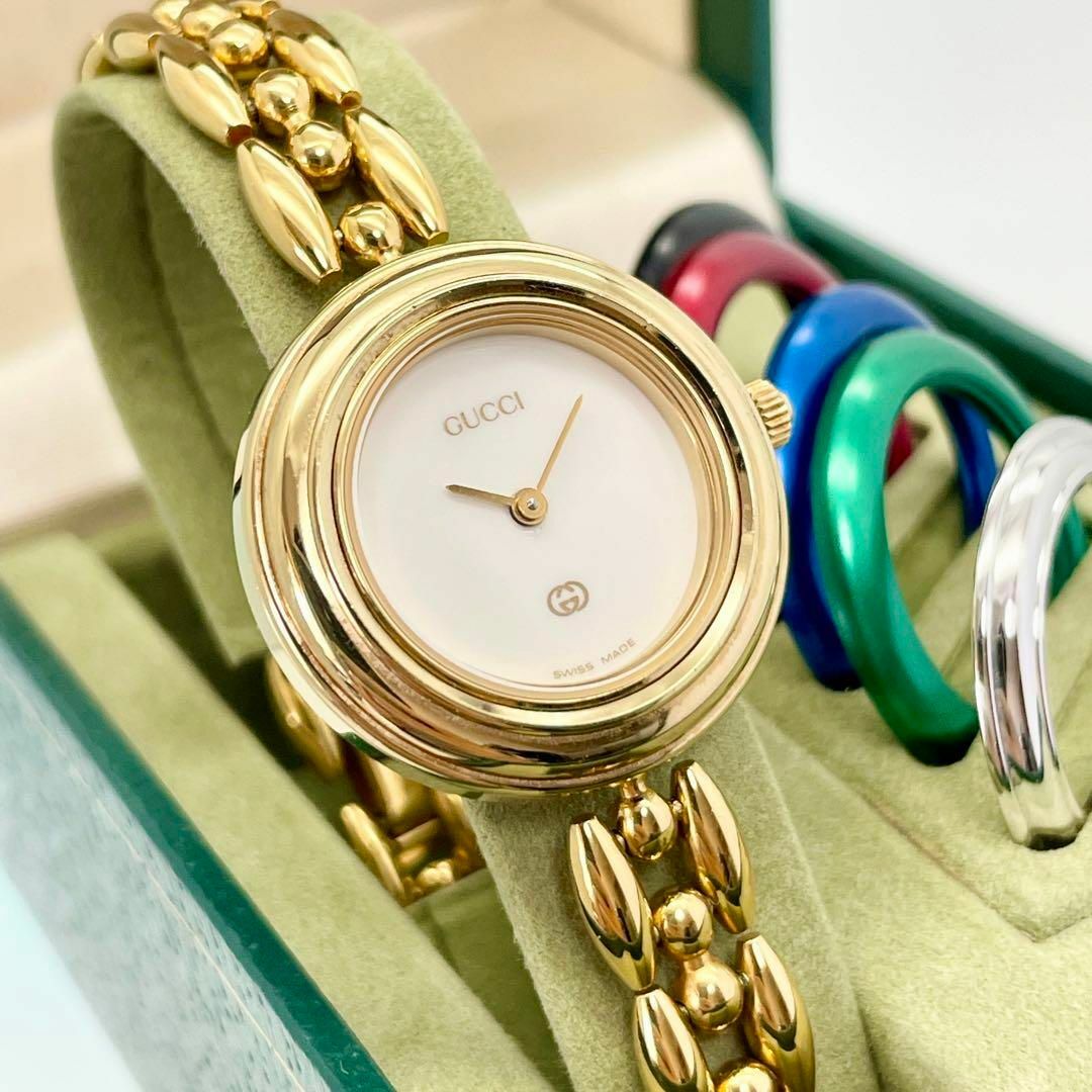 Gucci - 322【美品OH済み】グッチ時計 レディース腕時計 チェンジ