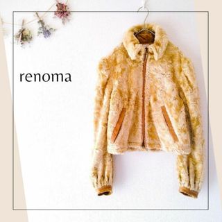 レノマ(RENOMA)のレノマ／renoma／40／L相当　ショート丈ボアフルジップアップジャケット(ブルゾン)