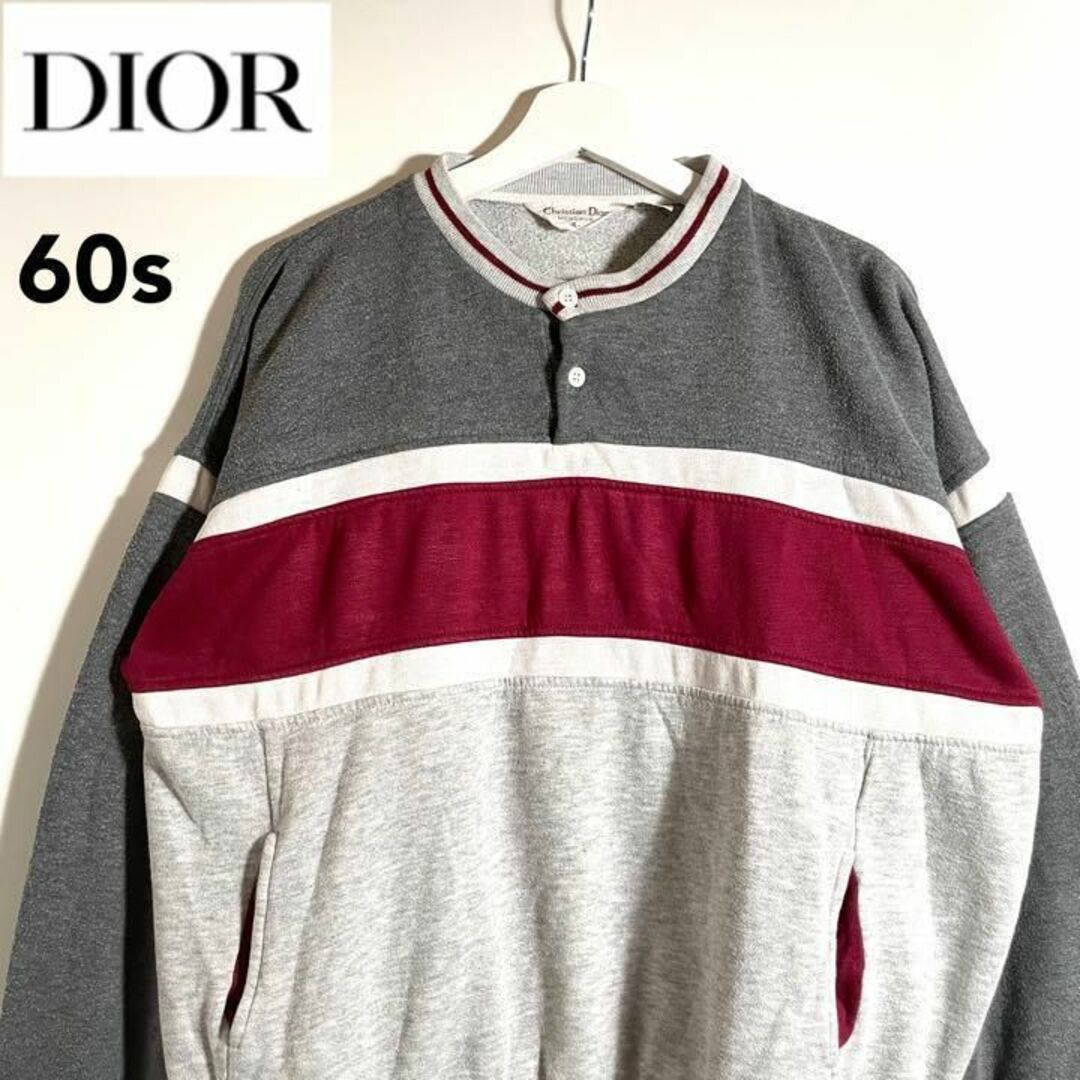 23回着用【レア】Lサイズ Dior オブリーク トレーナー ロンT ネイビー