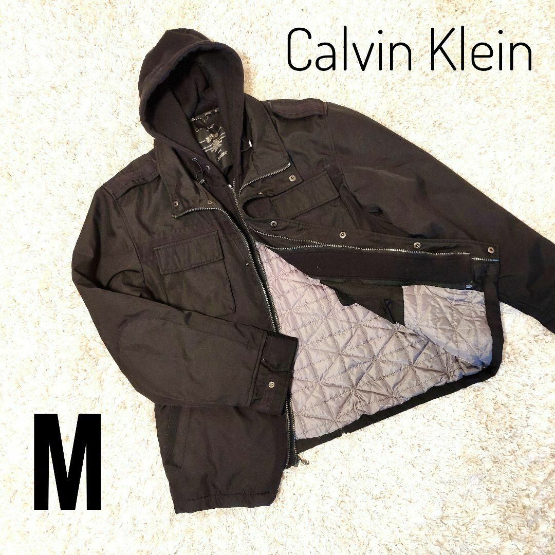 極美品 Calvin klein カルバンクライン フード アウター ジャケット | フリマアプリ ラクマ