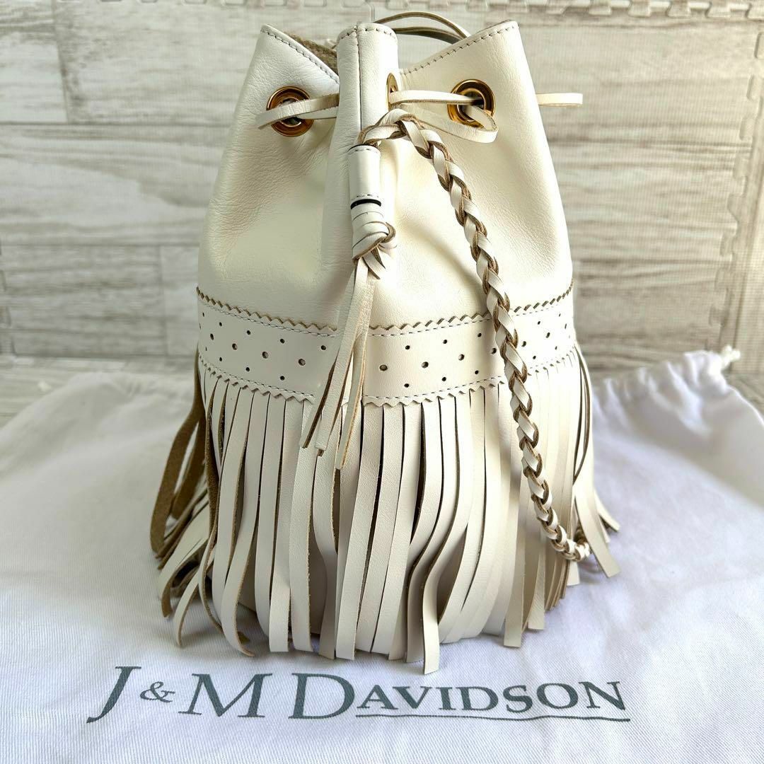 美品・保存袋付き J&M DAVIDSON ✨ バッグ カーニバルL フリンジ