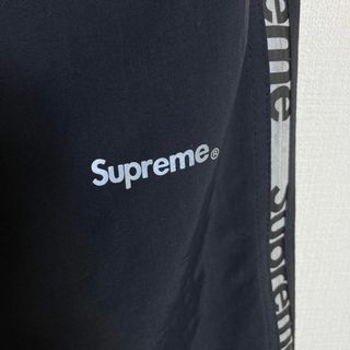 Supreme - 【美品】シュプリーム ロゴ Reflective Zip Track Pantの