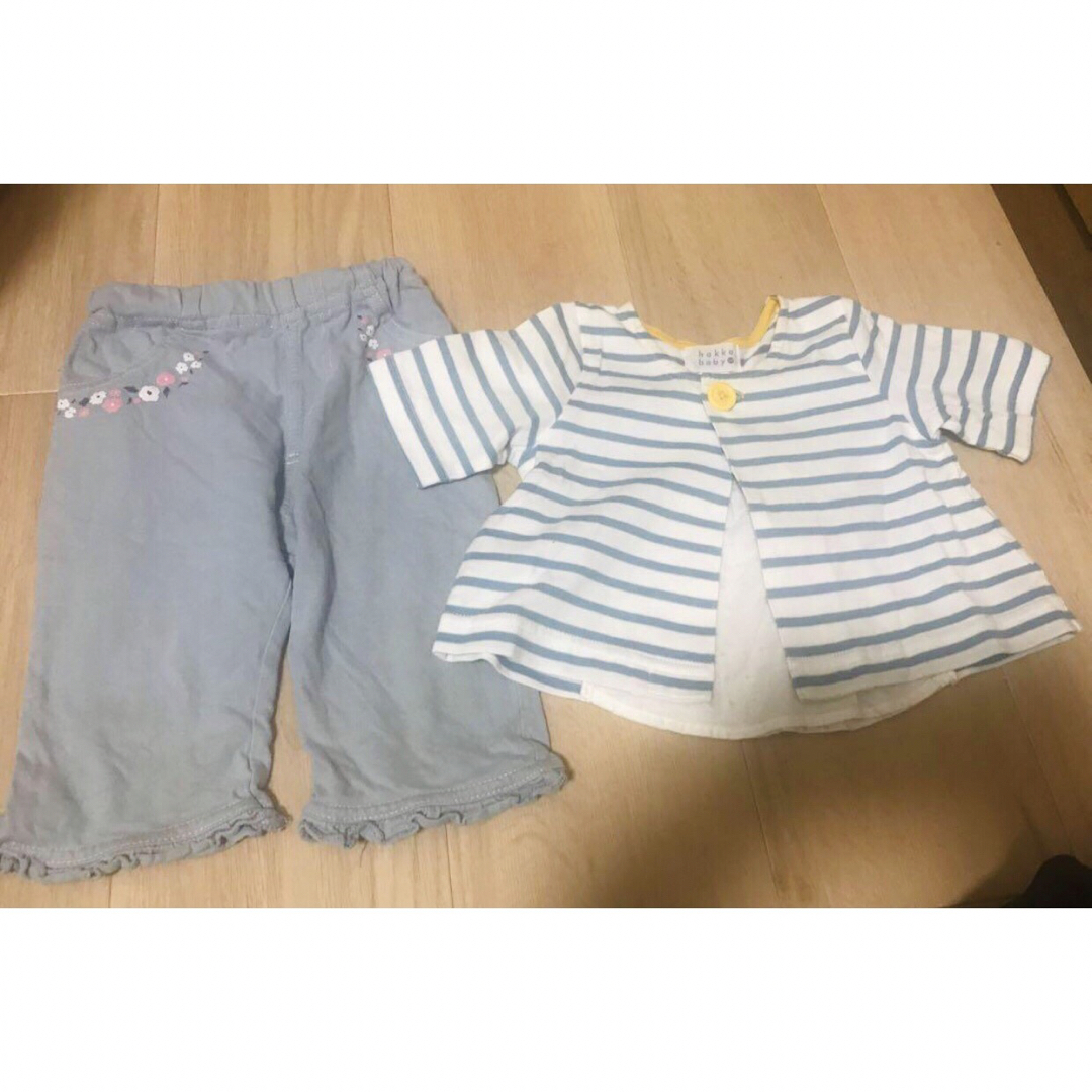 hakka baby(ハッカベビー)のhakka baby セットアップ　トップス　ボトムス　まとめ売り　 キッズ/ベビー/マタニティのキッズ服女の子用(90cm~)(Tシャツ/カットソー)の商品写真