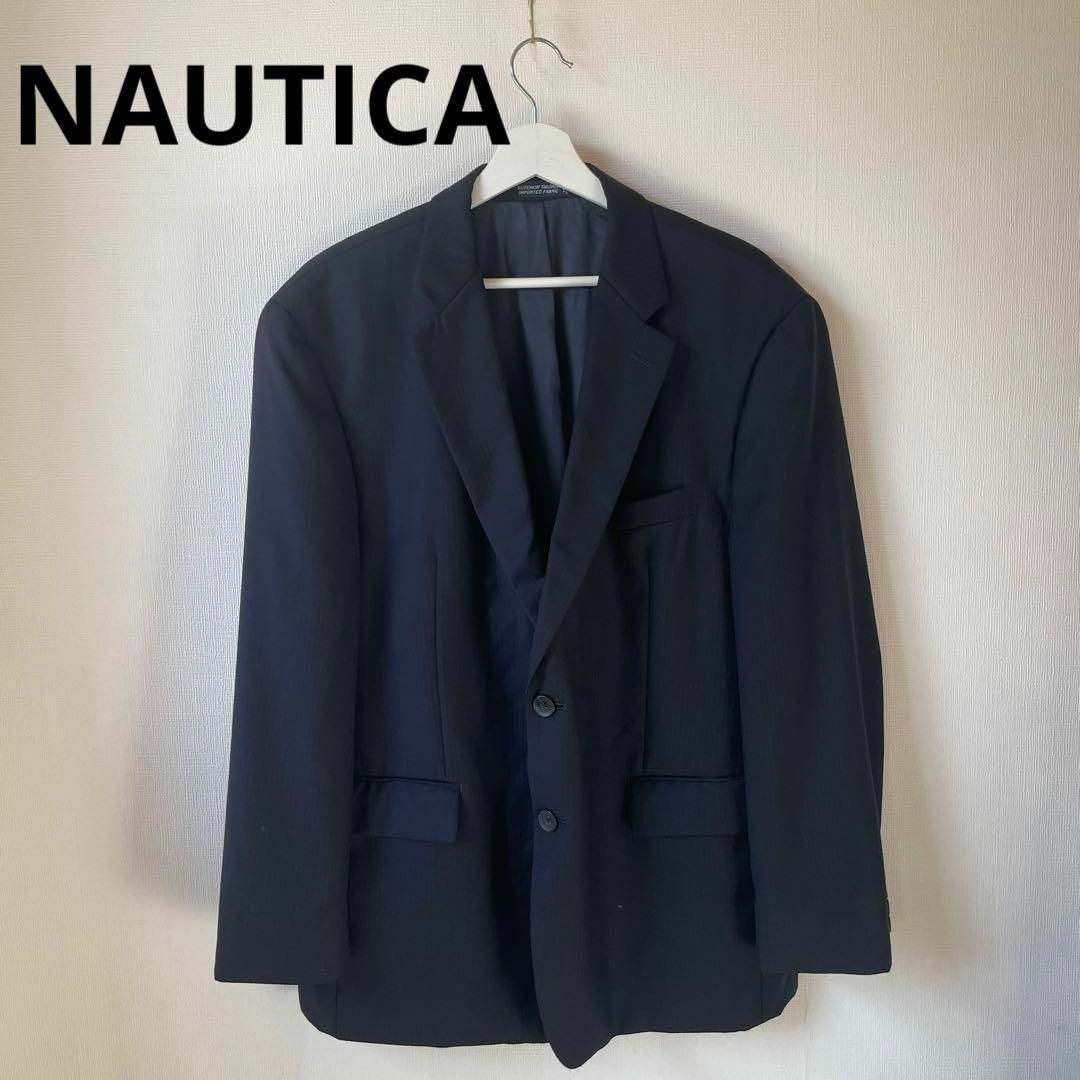 NAUTICAノーティカ　テーラードジャケット　ネイビー　紺色　ストライプ