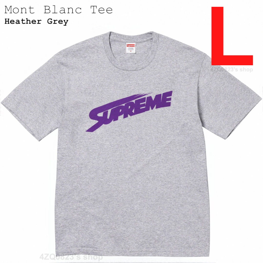 Supreme 23fw Mont Blanc Tee ブラック グレー セットtシャツ