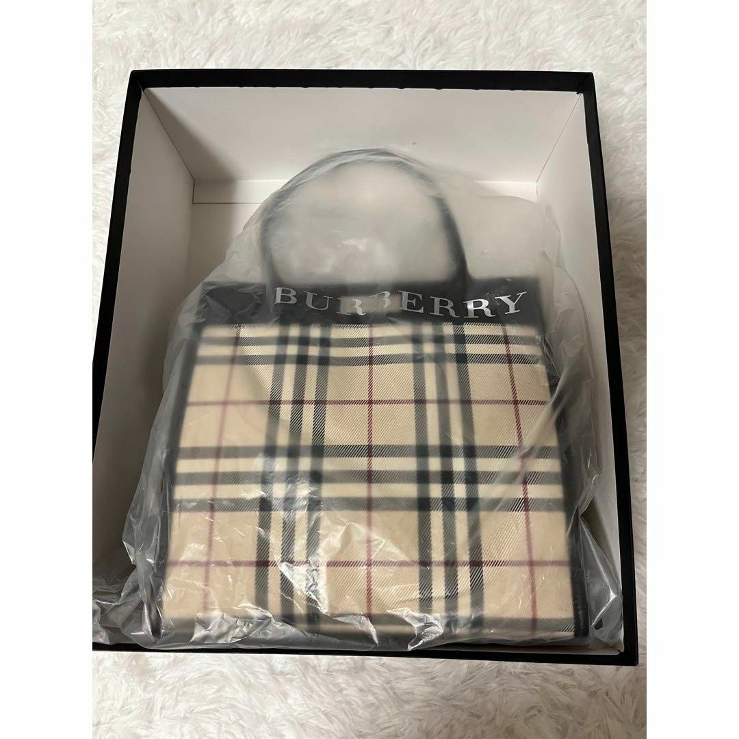 BURBERRY - 希少 バーバリー ハンドバッグ ノバチェック ロゴプレート