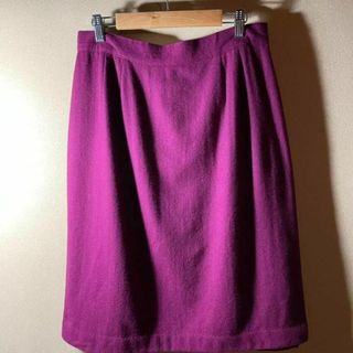 【アメリカ古着❗️】レトロ　古着女子70sヴィンテージ　超美品❗️裏地付ウール(ひざ丈スカート)