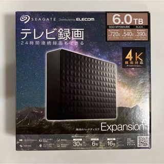 エレコム(ELECOM)の【elecom】エレコム 希少！外付ハードディスク SGD-MY060UBK(PC周辺機器)