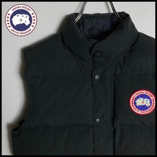 カナダグース(CANADA GOOSE)の【即完売モデル】カナダグース　ダウンベスト　人気ブラック　Sサイズ(ダウンベスト)