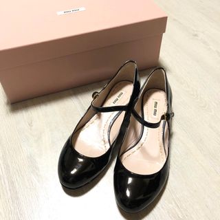 正規品MIU MIUメリージェーン フラットシューズ