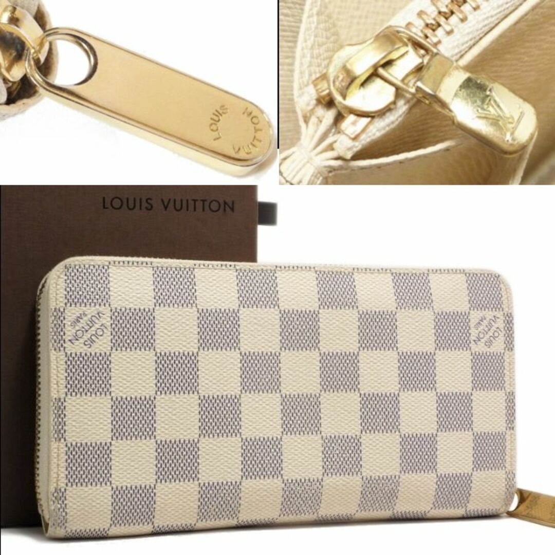 美品✨LOUIS VUITTON ヴィトン ダミエ アズール ジッピー 長財布