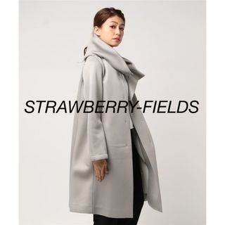 STRAWBERRY-FIELDS ✨新品✨ ロングコート ファー アルパカ 2