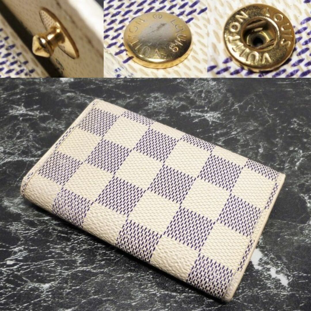 LOUIS VUITTON - 美品 ルイヴィトン ダミエアズール 6連 キーケース