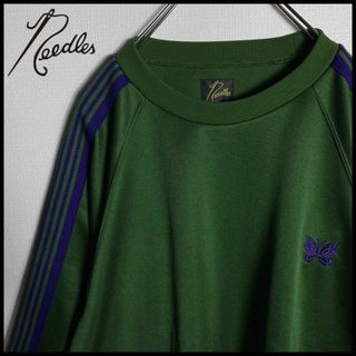 美品】ニードルス ワンポイント刺繍ロゴ入りスウェット XL サイド
