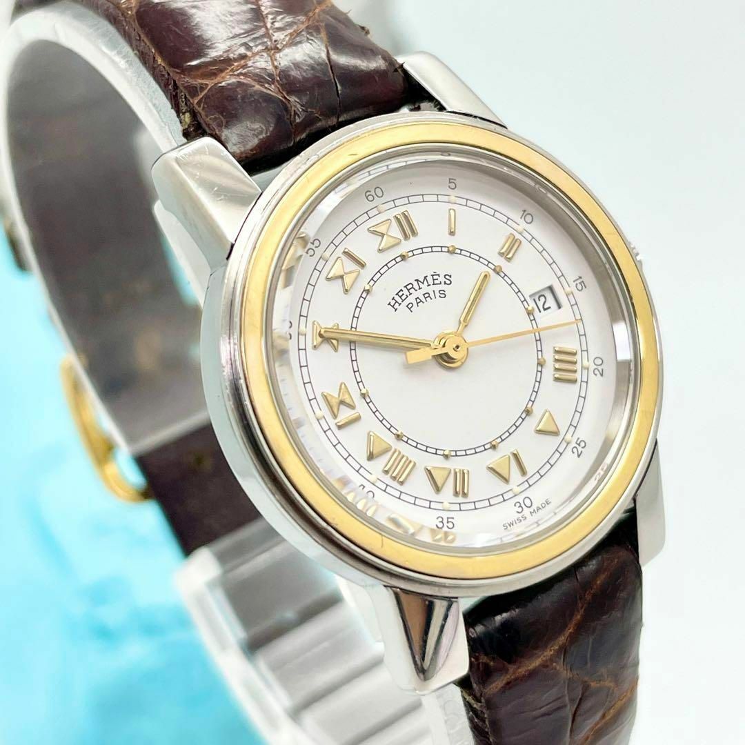317 HERMES エルメス時計　レディース腕時計　キャリック　アンティークファッション小物
