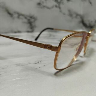 1910超美品　ダンヒル　メガネ　眼鏡　度強　6096　ガラスレンズ　チタニウム