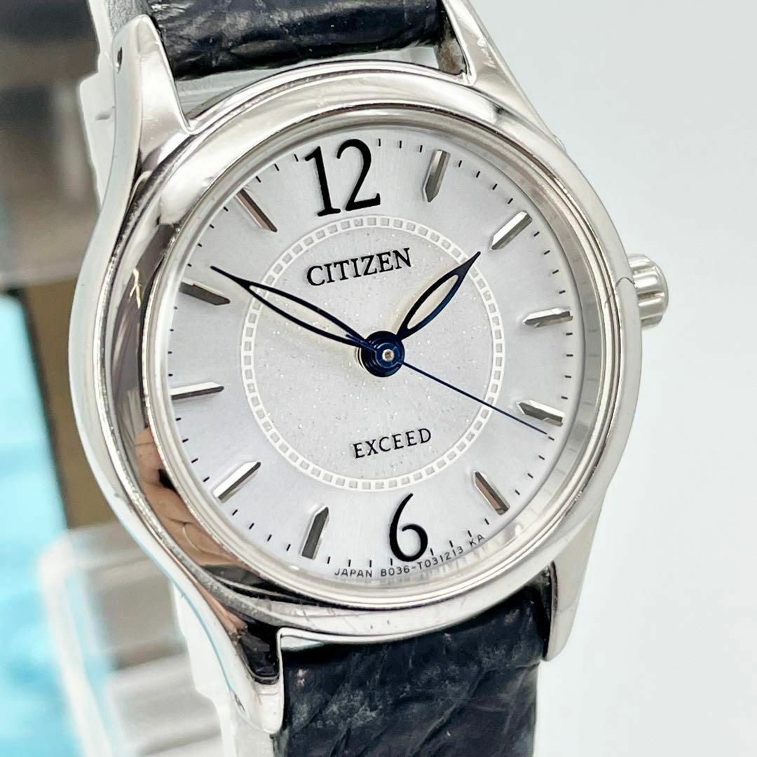 187【美品】CITIZEN エクシード時計 レディース腕時計 ソーラー時計-