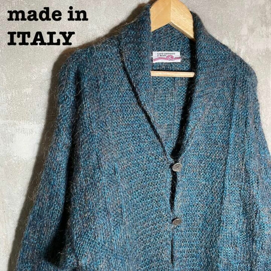 ヴィンテージ インポート ITALY製 モヘア ニット デザインコート