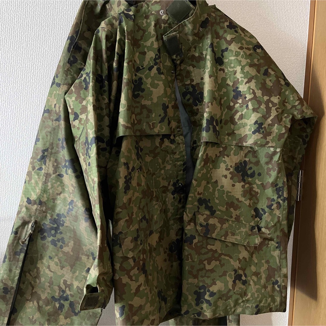 戦闘雨衣2型現行モデル 陸上自衛隊 透湿防水加工 IR迷彩-