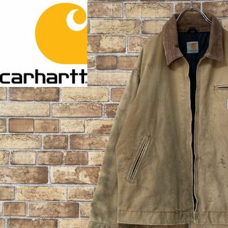 カーハート(carhartt)のカーハート　ダック地　デトロイトジャケット　ブラック　キルティング　アウトレット(ブルゾン)