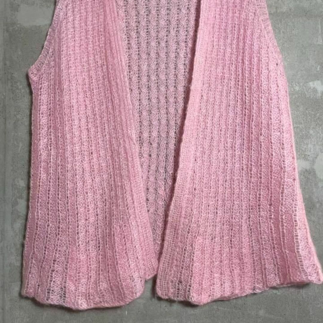 美品!ヨーロッパ直輸入❗️モヘアニット ベスト ヴィンテージ レトロ