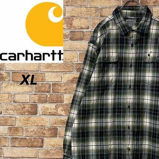carhartt - カーハート ヘビーフランネルシャツ ビッグシルエット