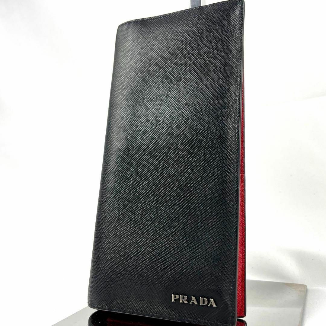 PRADA(プラダ)の極美品✨️ プラダ 長財布 サフィアーノレザー バイカラー 2MV836 メンズのファッション小物(長財布)の商品写真