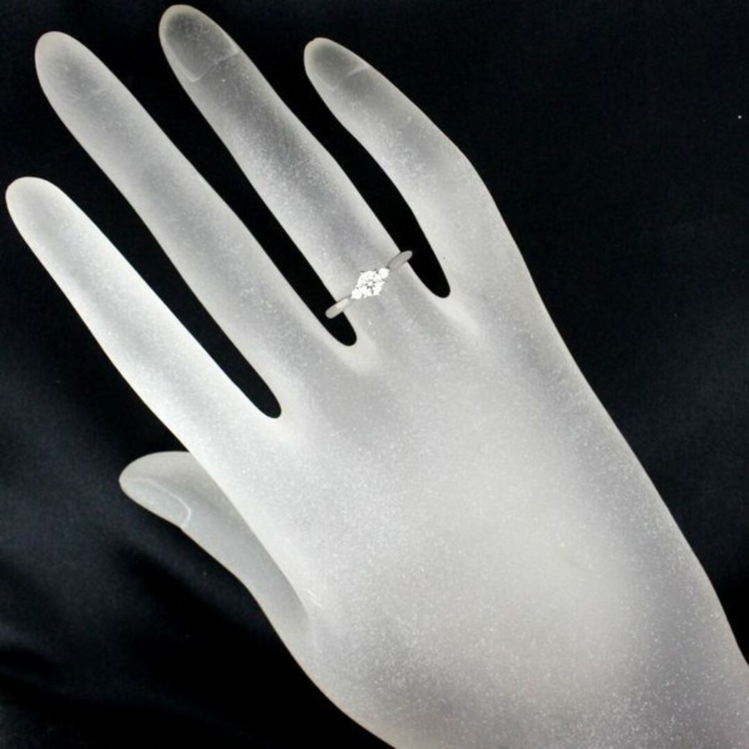 NIWAKA 俄 ダイヤモンド 0.23ct F-IF-3EX リング 白鈴 Pt950-