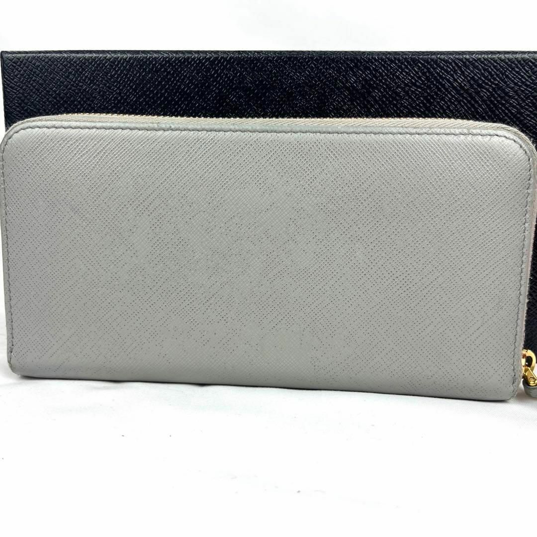 極美品✨ 現行 プラダ長財布 サフィアーノ バイカラー RFID搭載-