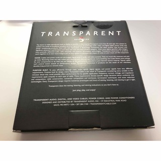 未開封 TRANSPARENT デジタルケーブル HPDL1 1.0m RCA
