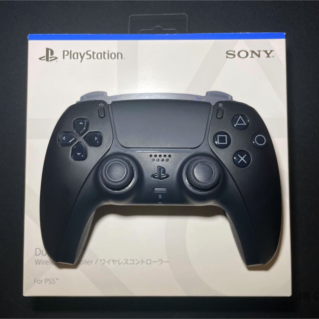 SONY(ソニー)のPS5 コントローラー デュアルセンス DualSense 黒 エンタメ/ホビーのゲームソフト/ゲーム機本体(その他)の商品写真