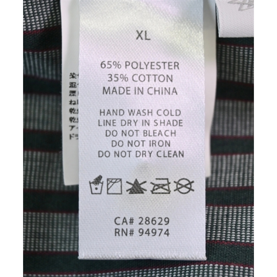 STUSSY ステューシー カジュアルシャツ XL 緑系x赤等(ストライプ) 6