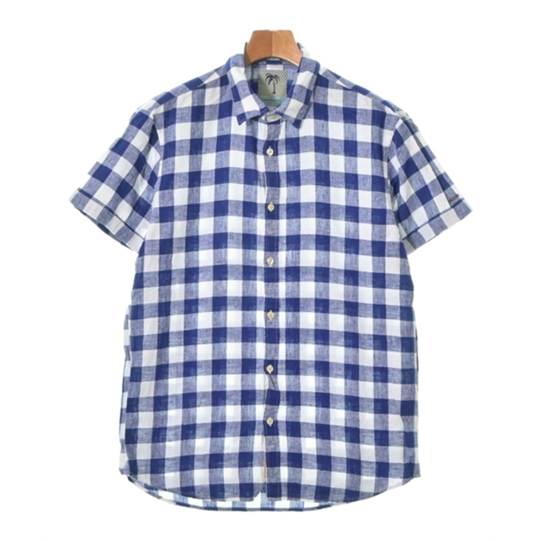 SCOTCH & SODA(スコッチアンドソーダ)のSCOTCH&SODA カジュアルシャツ L 紺x白(ギンガムチェック) 【古着】【中古】 メンズのトップス(シャツ)の商品写真