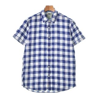 スコッチアンドソーダ(SCOTCH & SODA)のSCOTCH&SODA カジュアルシャツ L 紺x白(ギンガムチェック) 【古着】【中古】(シャツ)