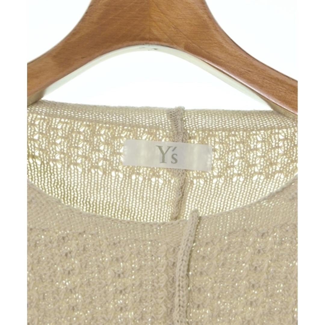 Y's ワイズ ニット・セーター 2(S位) ベージュ 【古着】【中古】