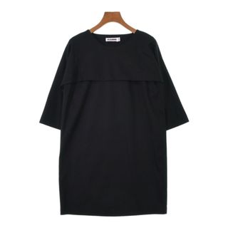 ジルサンダー(Jil Sander)のJIL SANDER ジルサンダー ワンピース 38(S位) 黒 【古着】【中古】(ひざ丈ワンピース)