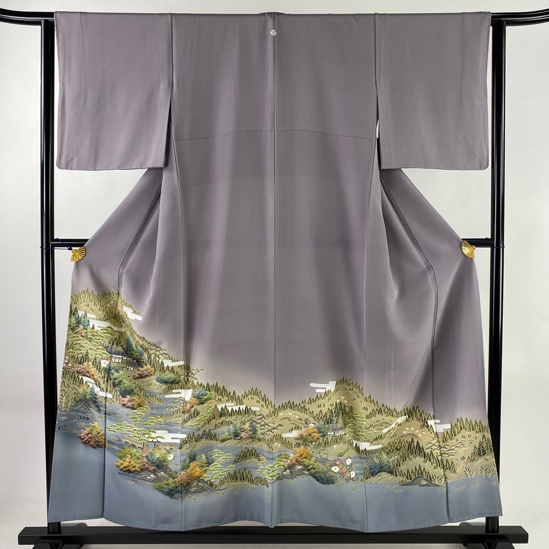 色留袖 身丈154.5cm 裄丈64.5cm 正絹 美品 秀品