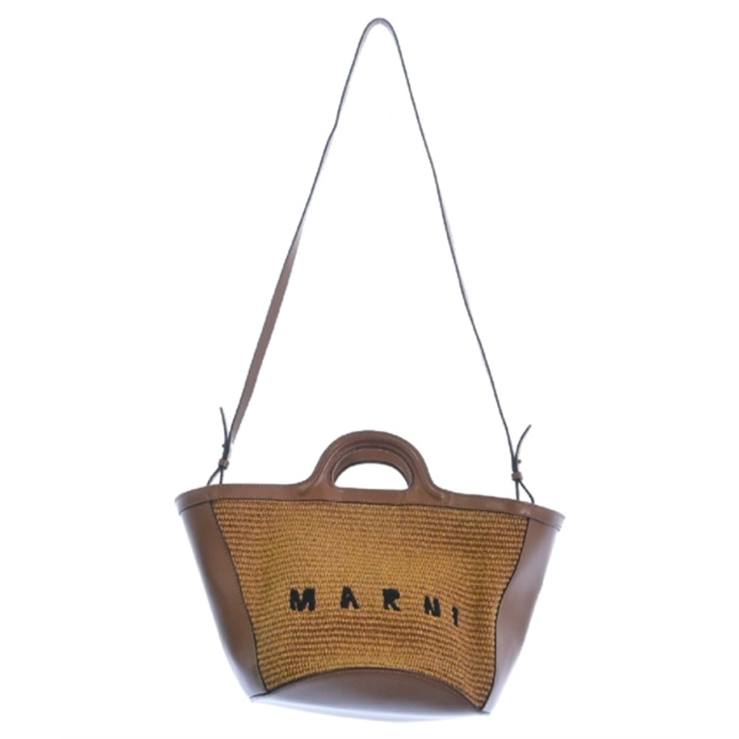 Marni(マルニ)のMARNI マルニ ショルダーバッグ - ベージュ系x茶 【古着】【中古】 レディースのバッグ(ショルダーバッグ)の商品写真