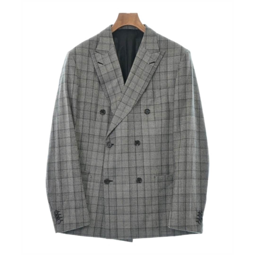 Brioni テーラードジャケット 42(XS位) グレー(チェック)