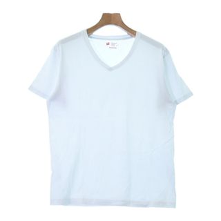 ヘインズ(Hanes)のHanes ヘインズ Tシャツ・カットソー L 白 【古着】【中古】(Tシャツ/カットソー(半袖/袖なし))