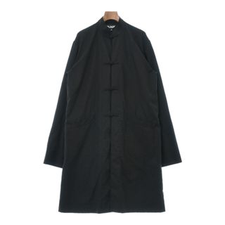 ブラックコムデギャルソン(BLACK COMME des GARCONS)のBLACK COMME des GARCONS ステンカラーコート XXL 黒 【古着】【中古】(ステンカラーコート)