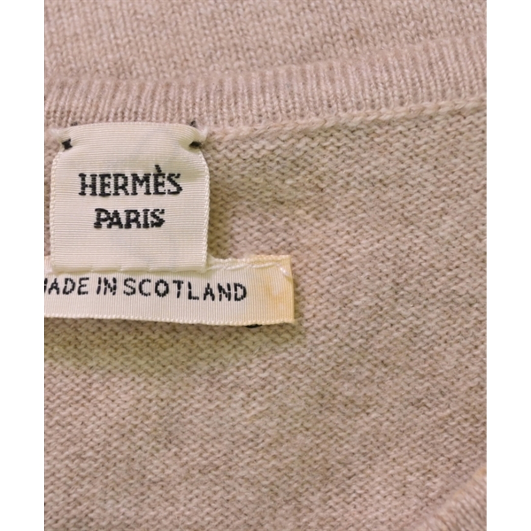 Hermes(エルメス)のHERMES エルメス ニット・セーター L ベージュ 【古着】【中古】 レディースのトップス(ニット/セーター)の商品写真